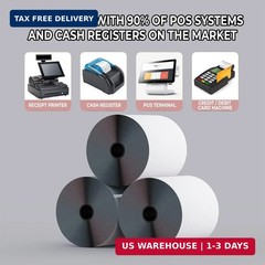 (10 Rolls) 3 1/8 x 230 Thermal Paper Receipt Rolls, Premium Quality Thermal Prin