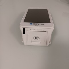 Chase POS Terminal- With charging port – White/ excellent condition
