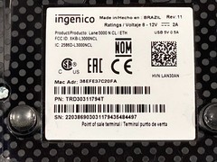 Ingenico 3000 LAN30Ax-256 Card Reader Device w/ Power Cord – Open Box