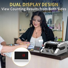 Money Counter Machine with Value Count UV/MG/IR/MT/DD Counterfeit Bill Detection