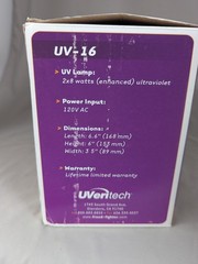 Counterfeit Cash Scanner Fraud Fighter UVeritech UV-16 Ultraviolet Detection