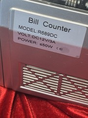Kaugue Money Bill Counter Machine Model Number R689 Power Supply Tested Working