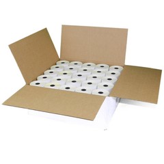 Alliance 2-Ply Carbonless Receipt Rolls, 3″x90′, White/Canary, 50 Rolls