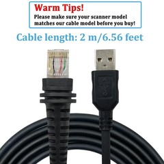 USB Cable for Honeywell Barcode Scanner, USB to RJ45 Cable, CBL-500-300-S00 1…