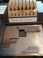 VINTAGE Addressograph CREDIT CARD MACHINE- parts only