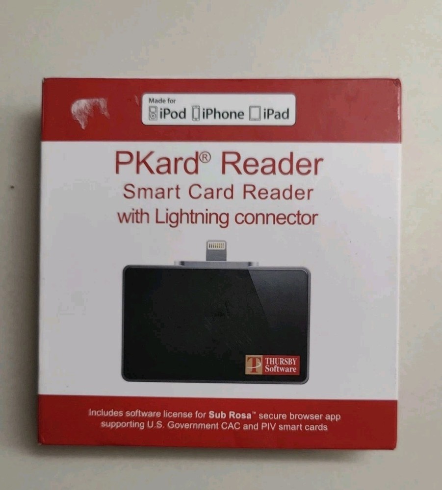 Pkard Reader Smart Card Reader w/Lightning Connector