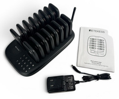 Retekess TD175 Restaurant Pager System, Pagers For Restaurant, 16 Beepers Black