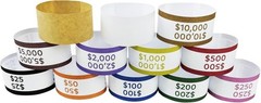 600Pcs Money Bands for Cash – Self-Adhesive Money Wrappers for Bills, Currency S