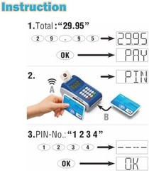 Payment Terminal Toys, Point of Sale Terminal with Light and Sound, Cash Regi…