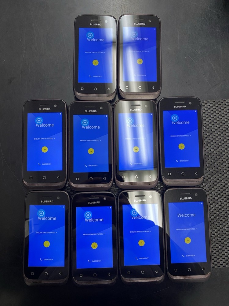 Lot Of 50 Bluebird EF400 Rugged Portable Terminal Computer Barcode Scanner