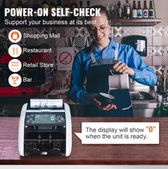 SucceBuy 1000 Pcs/Min Money Counter Business Cash Register Bill Counterfeit Bill