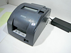 MICROS EPSON TM-U220B M188B Dot Matrix POS Receipt Printer wPower Supply (B)
