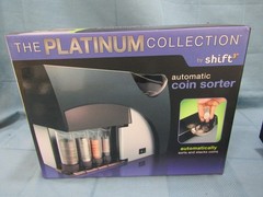 Automatic Coin Sorter- The Platinum Collection by shift3- w/ coin wrappers T