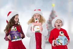 5 PCS Christmas Surprise Money Box Cash Gift Card Holder 250 PCS Transparent