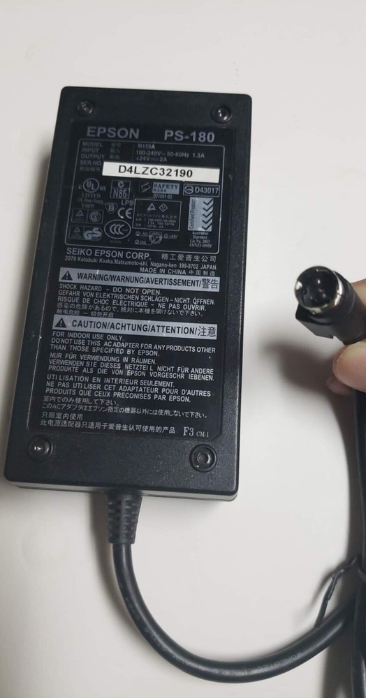 Original Epson AC ADAPTER PS-180 PS-170/150, TM-TM80IV,V AC Adapter PSU PS180 **