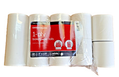 Office Depot 1-Ply Bond Print Paper Rolls 3 in. x 128 ft. – Pack of 10 – 109-023