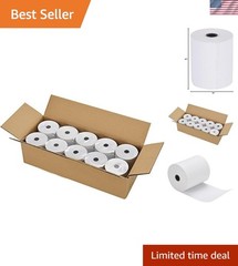 Thermal Receipt Paper Rolls 3-1/8 x 230ft, 10 rolls