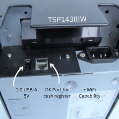 Star Micronics TSP143IIIW Wi-Fi (WLAN) Thermal Receipt Printer with Wireless…