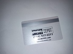 POS Depot MICROS Oracle Blank Magnetic Stripe Card, Pack Of 24, Solid White Face