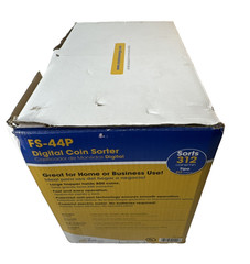 New Royal Sovereign FS-44P 4-Row Dynamic Digital Coin Sorter 800 Ct Hopper