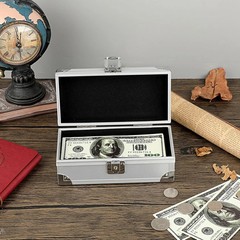 Lockable Cash Box Aluminium Alloy Money Box for Cash Money Storage Box Cash Box