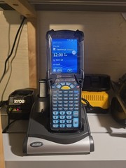 Motorola MC9190 Mobile Barcode Scanner w/Cradle, holster, Power Supply & Battery