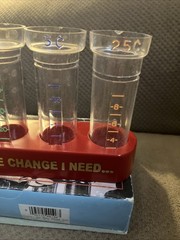 VINTAGE COIN COUNTER SET “ ALL THE CHANGE I NEED ” Each Counter Holds One Roll