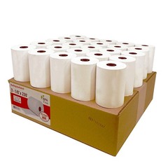 (25 Rolls) 3 1/8 x 230 Thermal Paper (80mm x 70m) 48 GSM Thickness Tape For Squa