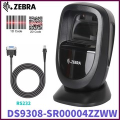 Zebra DS9308-SR00004ZZWW Desktop Hands-free 1D/2D Barcode Scanner w RS232 Cable