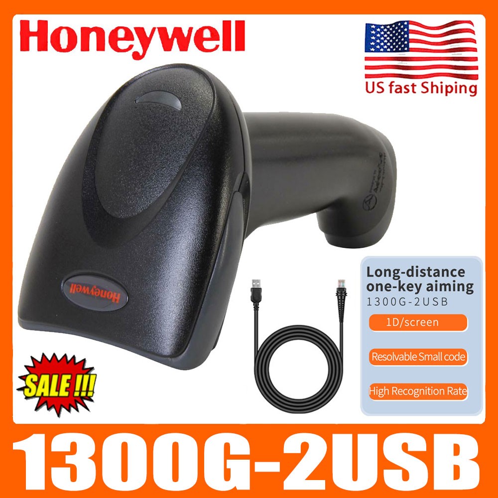 Honeywell Hyperion 1300G 1D Handheld Barcode Scanner With USB Cable, 1300G-2USB