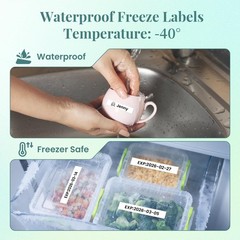 Label Maker Machine with 4 Tape, P12 Bluetooth Small Label Makers Ribbon Prin…