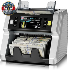 AL-923 Mixed Denomination Money Counter Machine, Value Counting with CIS/UV/MG/I