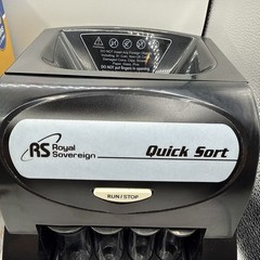 Royal Sovereign QS-1AC Coin Sorter Counter Machine w/ Anti-Jam – Tested Working
