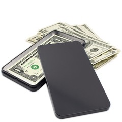 4 Pack Metal Cash Box Money Holder Cash Organizer with Lid Dollar Bill Tin Box