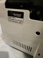Bill Counter Money Counter High Roller 700012 80W 110V~60Hz