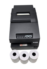Epson TM-H6000II Thermal Printer – Black W/3 rolls – USB type B – Power Supply