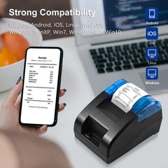 BISOFICE 58mm Thermal Receipt Printer Desktop USB&BT Wireless Connection Pr FOFN