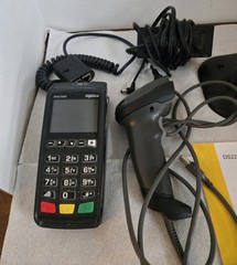 Ingenico Desk 3500 | Ethernet | Terminal And A Zebra DS2208 Scanner And Paper