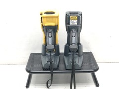 Lot of 2 Honeywell LXE MX7 Mobile Scanners W/ Spare Batteries & Charging Dock