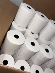 3-1/8″ THERMAL PAPER RECEIPT ROLLS IKEA WHITE 50 ROLLS POS CASH REGISTER TAPE