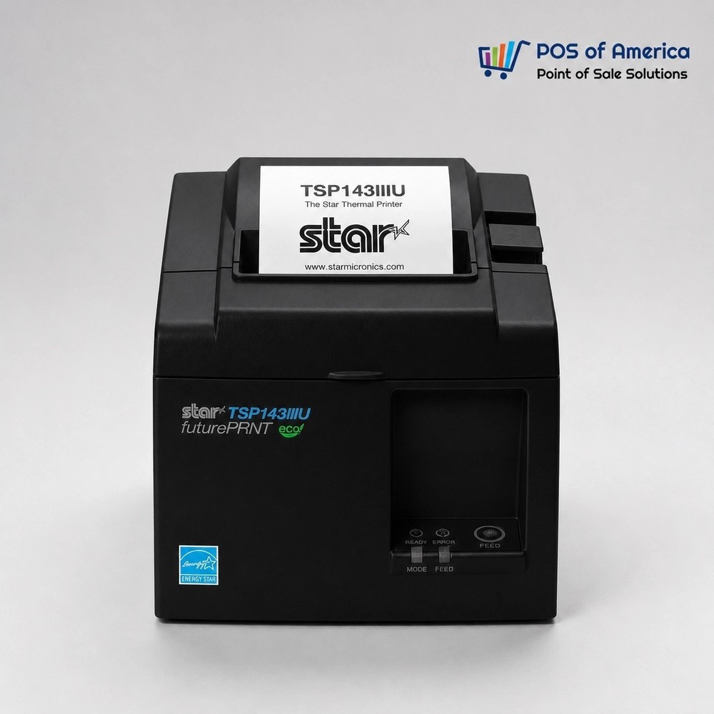 Star Micronics THERMAL PRINTER, TSP143IIIU GRY USTSP100III, THERMAL, CUTTER, USB