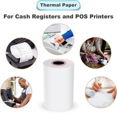 3-1/8″ x 230′ Thermal Paper Receipt Rolls White 10 Rolls POS Cash Register Tape