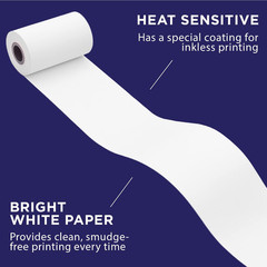 Thermal Receipt Paper for Clover Flex | 30 Rolls | Compatible with Clover POS Mo