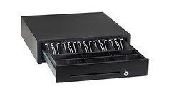 EOM-POS Heavy Duty Cash Register Drawer with built in cable for receipt printer