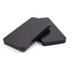 2 PCS Black Metal Cash Box – Single Row Currency Tray Money Holder with Lid – Mo