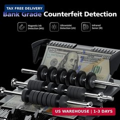 LOLARAN N71 Money Counter Machine Mixed Denomination, Dual-Display Mixed Denomin