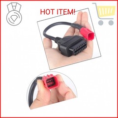 YRDGRG Euro5 Adapter 6 Pin Motorrad Bike Diagnose OBD Motorcycle 6pin to OBD2 So