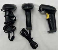 Lot Of 3 NADAMOO BUR3003 433MHz Wireles Barcode Scanner Cordless USB