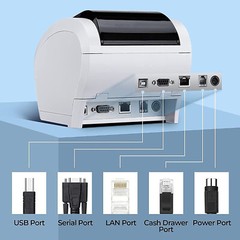 MUNBYN WiFi Thermal POS Receipt Printer upgraded USB/Lan/Serial/Cash Drawer Port