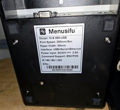 Menusifu Model M-S 850-USE POS Thermal Receipt Printer w USB, Ethernet & Serial